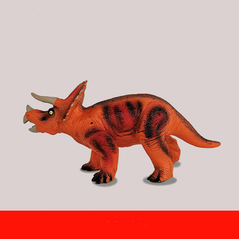 Children's sound soft rubber dinosaur model toy