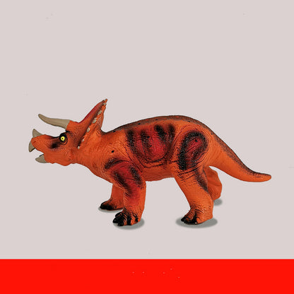 Children's sound soft rubber dinosaur model toy