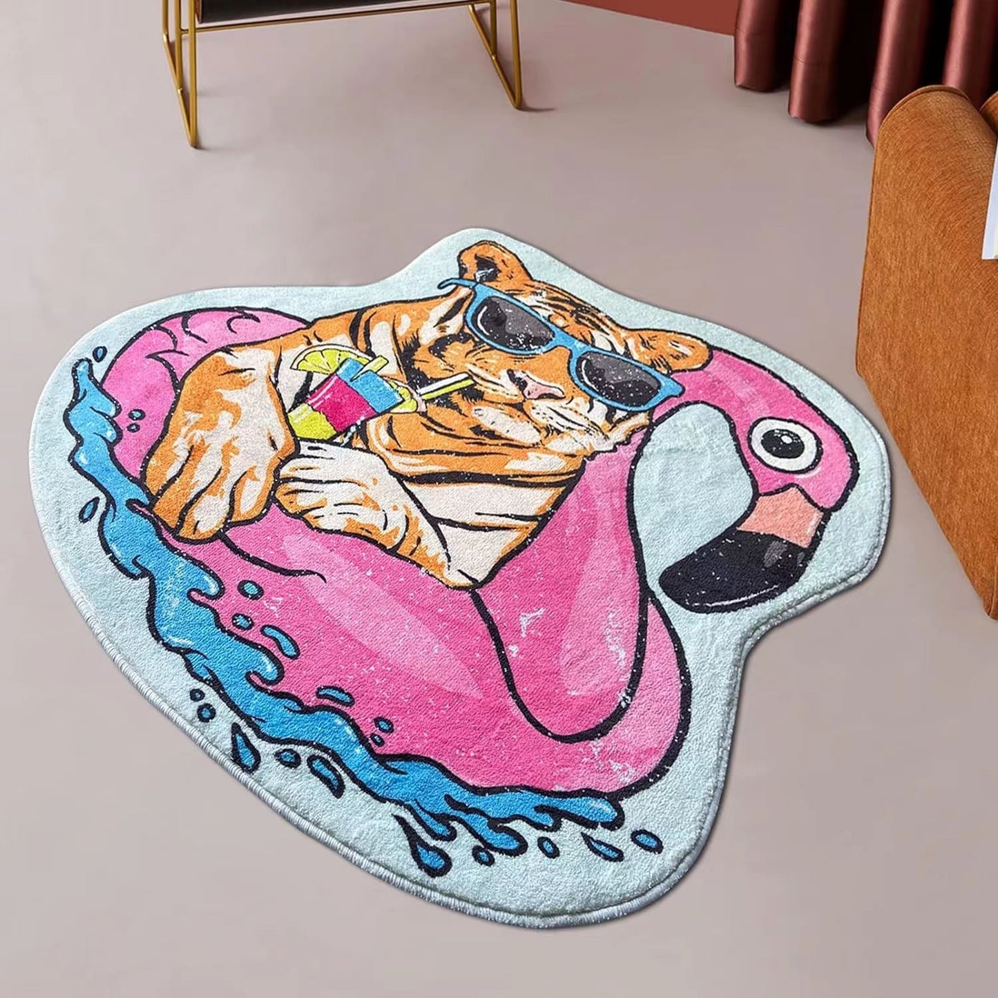 Cute Thick Cashmere Animal Rug