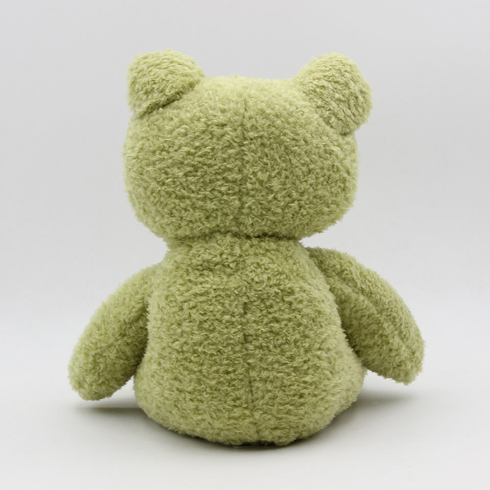 Green cute little frog plush toy