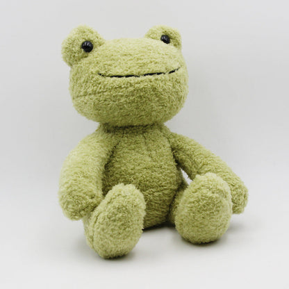 Green cute little frog plush toy