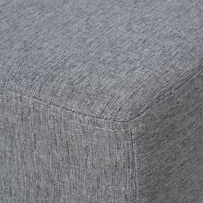 Multifunctional Linen Fabric Cube Footstool