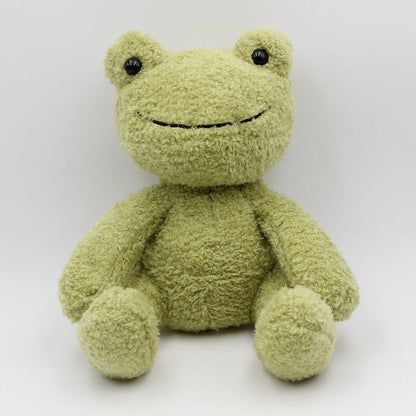 Green cute little frog plush toy
