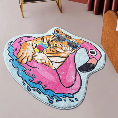 Cute Thick Cashmere Animal Rug
