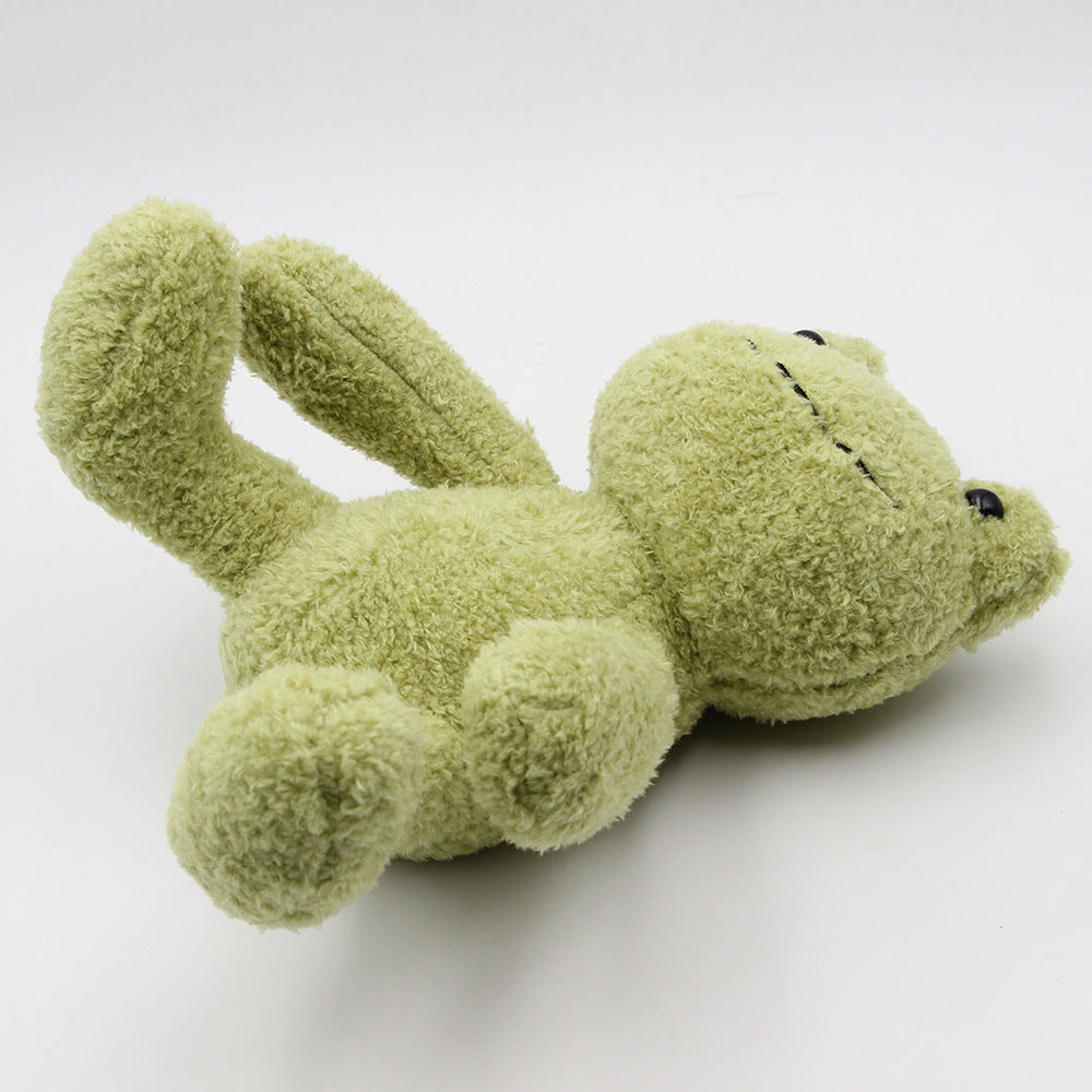 Green cute little frog plush toy